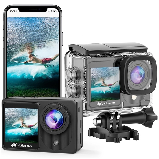 4K Outdoor TYPE-C Waterproof Helmet Sport DV 2 Inch Mini Underwater hd Video Cameras Gift POV 4K Action Camera