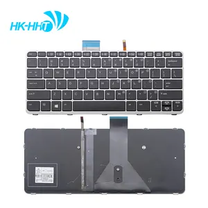 คีย์บอร์ดแล็ปท็อป HK-HHT สำหรับ HP eliteBook Folio 1020 1030 G1คีย์บอร์ดเรืองแสง G1เรา