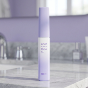 Belle Longer Extension Coating 10ml, Extensiones de Pestañas Recargables Libres de Crueldad Animal con Envase de Tubo Morado Degradado - Product Image 2