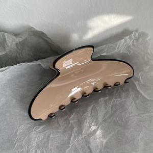 Kinling di ultima moda grande acetato Hairclaw OEM Design tartaruga due colori capelli artiglio bianco - Product Image 6