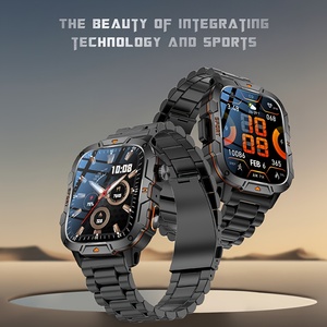 Đồng hồ thông minh thể thao ngoài trời dành cho nam mới Đèn pin màn hình lớn 1,96 inch Đồng hồ thông minh chống nước IP68 tương thích với Android <span class=keywords><strong>iPhone</strong></span> - Product Image 5