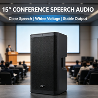 Vantas-155DSP Enceinte active en plastique 2 voies 15 pouces, bi-amplifiée classe D 500W+100W RMS, Bluetooth, pour sonorisation professionnelle et monitoring de scène