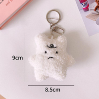 Porte-clés femme en peluche ours, Style japonais, pendentif pour sac d'école, 21131