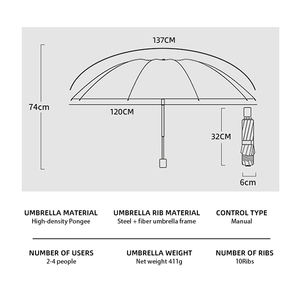 <span class=keywords><strong>Parapluie</strong></span> pliant manuel personnalisé <span class=keywords><strong>grand</strong></span> format 3 sections avec impression de logo, protection UV, 10 baleines, pas cher - Product Image 6