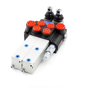 Válvulas de control direccional hidráulicas manuales neumáticas P40 Válvula direccional monobloque neumática de 2 carretes P40 - Product Image 2
