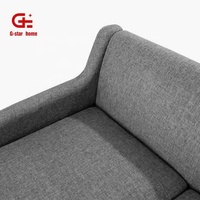 Canapé modulaire Chesterfield moderne de luxe à trois places, tissu de haute qualité, en forme de L, pour salon, hôtel, GSSTAR