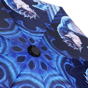 Wholesale 21 Inch Manual Open and Close Parasol Custom logo Patterned Full Print <b>Umbrella</b> Blue Windproof <b>Umbrella</b> - Product Image 6