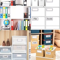 Plaques de livres en métal autocollantes pour livres, cartes, porte-étiquettes à clip horizontal - Porte-étiquettes de tiroir en métal, plaques de livres argentées