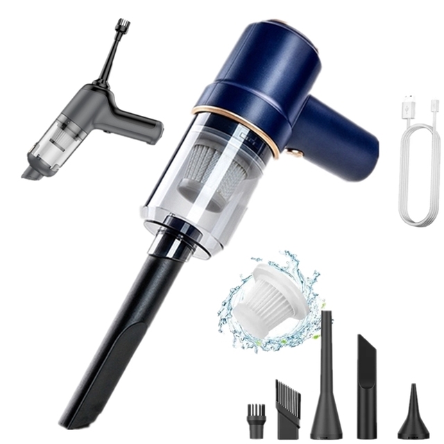 Cordless Multi-functional Mini Air Duster Suction and Blow Portable Vacuum Cleaner for Car