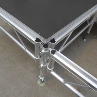 Scène d'assemblage en aluminium, grande scène portable personnalisée pour événements et concerts