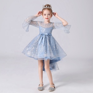 Girls Seasons Long Sleeve Princess <strong>Dress</strong> <strong>Plus</strong> <strong>Size</strong> Children's Party Gown - Product Image 2