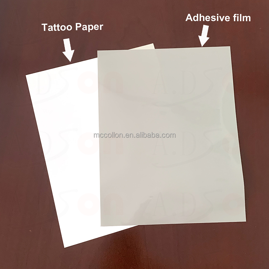 Papier de tatouage laser à film argenté