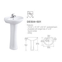 2022 Chaozhou salle de bain WC évier sur pied articles sanitaires salle de bain cuvette de toilette avec évier pour les états-unis avec certificat CUPC