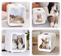 Sèche-cheveux pour animaux de compagnie écologique, petit, en plastique ABS, séchage automatique rapide, faible bruit, souffleur chauffant pour le toilettage des chats à domicile