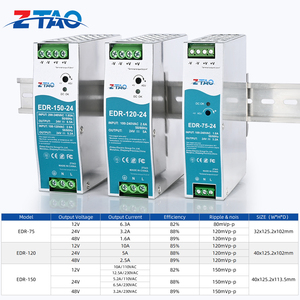 Đầu ra duy nhất NDR EDR loạt công nghiệp Din Rail chuyển mạch cung cấp điện CE/FCC cho 100-240VAC đầu vào 75W 120W 150W 240W - Product Image 3