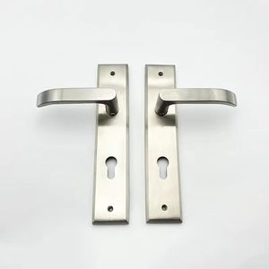 Chất Lượng Cao Phần Cứng Thương Mại Kẽm Hợp Kim Cửa Xử Lý Tùy Chỉnh Hai Mặt Mở Cửa Rắn Đòn Bẩy Xử Lý Lỗ Mộng Ổ Khóa - Product Image 1