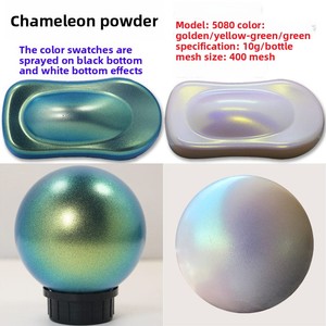 ผงสีมุกเปลี่ยนสีแบบคาเมเลี่ยนสำหรับสีรถยนต์ ผงสีเปลี่ยนสีสำหรับเรซิ่นอีพ็อกซี่/งานศิลปะ DIY - Product Image 2