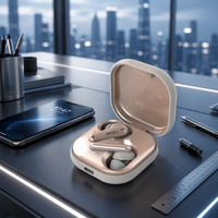 Écouteurs intra-auriculaires TWS à réduction de bruit active (ANC/ENC) étanches IPX5 avec son surround et basses améliorées, chipset JL pour 5.4 LED