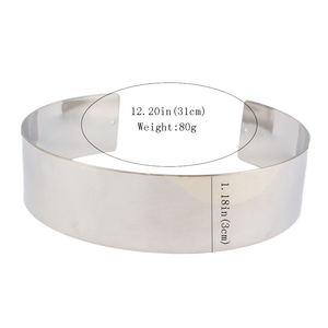 قلادة هانسيدون HANSIDON ذات السطح السلس الدائري 3 سم قلادة مصنوعة يدويًا ومطلية بالذهب مجوهرات هندية بالجملة - Product Image 3