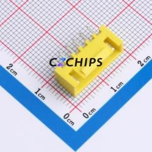 WAFER-HA2.54-6PZZ-H62 Wire-to-Board Pin Header Through hole Component (THT),P=2.54mm Connector 1x6P 2.5mm Through Hole XHB - Product Image 1