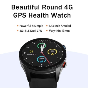 GbE chăm sóc sức khỏe 05 không thấm nước IP66 GPS định vị cuộc gọi 2 chiều điều khiển từ xa 4G Thẻ Sim AMOLED hiển thị nhịp tim/máu - Product Image 3