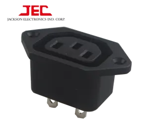 Высокое качество безопасности JEC IEC C13 электрическая розетка 250V 15A для оптовой продажи
