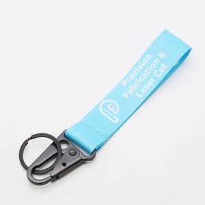 Vibrant Personalized Sublimation Logo Short <b>Lanyard</b> with Key Ring Custom <b>Lanyards</b> for Industrial Trade Shows and Client Gifts - Product Image 1