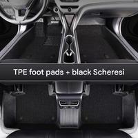 Tapis de sol de voiture entièrement enveloppants en TPE, antidérapants, toutes saisons, faciles à nettoyer, ensemble complet