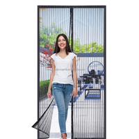Moustiquaire de porte magnétique de bonne qualité, sans perçage, anti-insectes, à fermeture automatique
