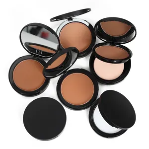 Maquiagem Private Label 6 Cores Vestindo Óleo Livre Matte Pressionado Em Pó Paleta Maquiagem Cobertura Completa Make Up Foundation E Pó