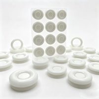 Alas Kaki Mouse Akrilik PTFE Solid Perekat Sendiri, Bantalan Kaki Senyap untuk Mouse Kantor/Gaming, Meluncur dengan Lancar dan Tahan Lama, Tahan Suhu Tinggi
