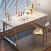 Bureau d'ordinateur portable ergonomique moderne en bois, compact, pour l'étude et le gaming
