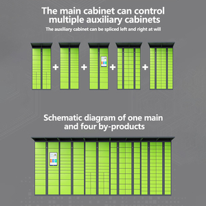 Armoire de livraison de <span class=keywords><strong>colis</strong></span> intelligente électronique avec accès par code QR, lecteur de codes-barres, construction en acier durable pour salle de sport, hôtel - Product Image 2