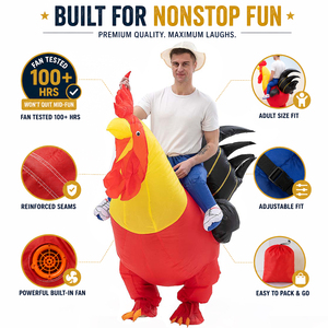 Costumi gonfiabili variopinti degli oggetti di scena animali dell'<span class=keywords><strong>unicorno</strong></span> dei bambini del partito di Halloween creativo - Product Image 2