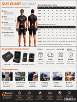 Ensemble de cyclisme pour hommes, maillot de cyclisme et short à bretelles personnalisés par sublimation, étiquette privée OEM avec logo personnalisé