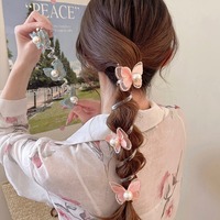 YL élastique téléphone fil cheveux cravates mignon téléphone ligne élastique cheveux corde tressé téléphone droite spirale cordon cheveux cravates