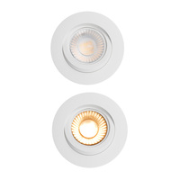 Luminaire CE EMC LVD ROHS NEMKO Certifié Design Moderne Plafonnier LED 12W Gimbal Dimmable Encastré Downlight