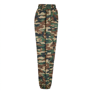 High Quality Custom Men's Drawstring Elastic Waist 100% Cotton Pleated Front <b>Camouflage</b> Tactical <b>Cargo</b> Sweatpants Streetwear - Product Image 4