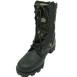 Bottes tactiques en cuir véritable noir de haute qualité, personnalisées en gros, directement de l'usine, tailles 39-46 - Product Image 1