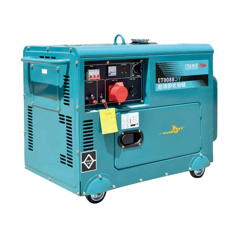 Generador eléctrico Diesel Blue 7kva, 3 fases, 5 kw, silencioso con <span class=keywords><strong>ATS</strong></span>