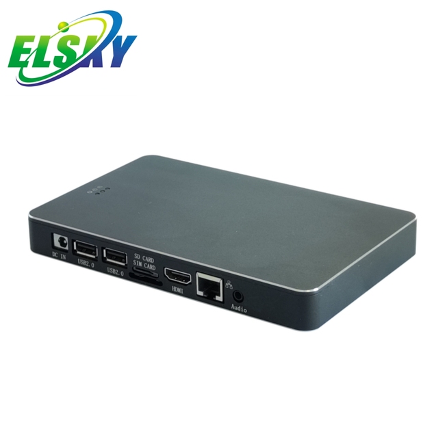 ELSKY Fanless Android Mini Pc EPC8000 2/16G with CPU Rockchip RK3288 4K Display 2COM RS232 Arm Motherboard USB2.0