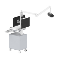 Système de chariot mobile CORITON pour la télésanté et l'enseignement en milieu hospitalier