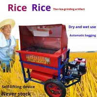 Petite machine à battre le grain multifonctionnelle pour la maison, batteuse de riz humide et sec, batteuse de graines agricoles à essence et électrique, récolteuse de graines de colza