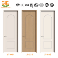 HEHAI Porte intérieure simple minimaliste en mélamine finition bois, à ouverture latérale, pour chambre d'hôtel, chambre à coucher, salon, salle de bain