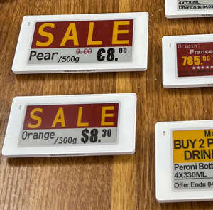 Etiquetas de Precio Digitales para Supermercados, Etiqueta Electrónica Inalámbrica de 2.4 GHz, Pantalla de Tinta Electrónica de 2.13 Pulgadas, Sistema ESL, Etiqueta Eink - Product Image 1