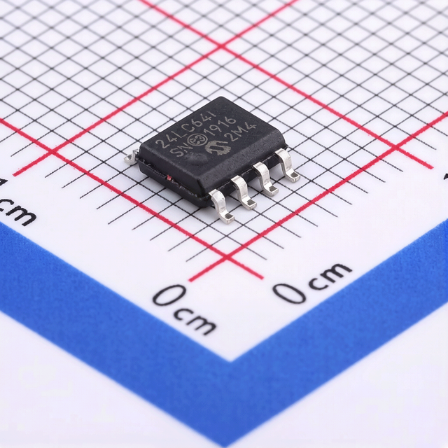 Genuine 24LC64T-I/SN Serial EEPROM IC, 64Kbit (8KB) I2C Interface, 1.7V-5.5V, -40°C to +85°C, in Stock