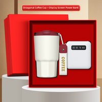 Cadeaux d'entreprise 2 en 1 Avantages sociaux Cadeaux VIP Tasse + Power Bank Coffret cadeau corporatif