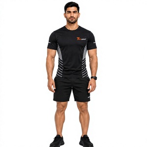 Camiseta Deportiva para Hombre, Poliéster y Elastano, 180 GSM, Ligera, Elástica, Transpirable, de Secado Rápido, para Entrenamiento, Personalizable OEM - Product Image 1