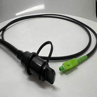Kabel Drop datar luar ruangan FTTH serat optik kabel Drop MINI SC Adapter MPO kabel patch