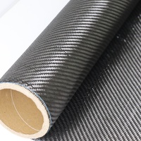 Tissu en fibre de carbone de qualité supérieure, double face, léger, 3K, 240 g/m², tissage sergé uni, pour les pièces aérospatiales, marines, UAV et drones